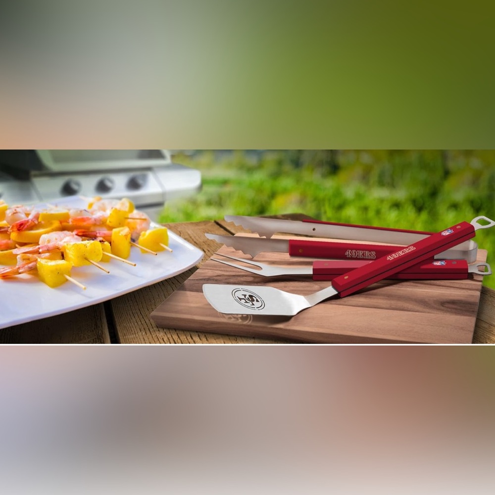 San Francisco 49ers Spirit Series 3-Piece BBQ Set - Picture 2 of 7